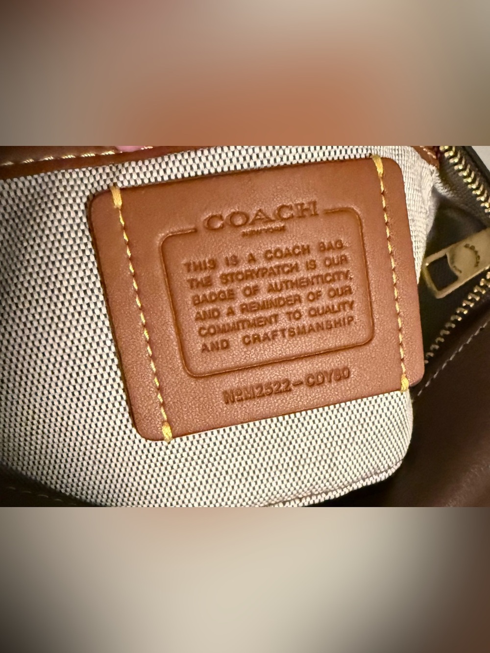 Authentic Coach Brown Barrel Bag - Picture 4 of 4